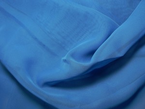 Chiffon blau